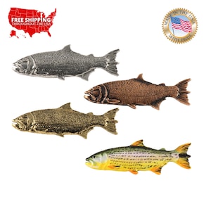 Golden Dorado Pin, Golden Dorado Accessory, Fishing Gift, Argentina Fish, Over 100 Fish Designs, Handmade in the USA, F092