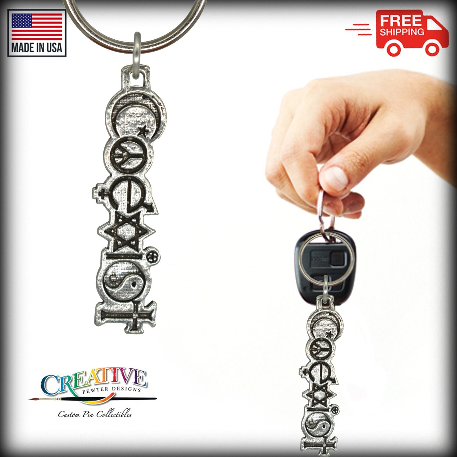 [ FLARE UP ] ★ 2.Ethnic Key Ring Amazon.com: KeyUnity KA02 Titanium Flat Key Rings, 33/25