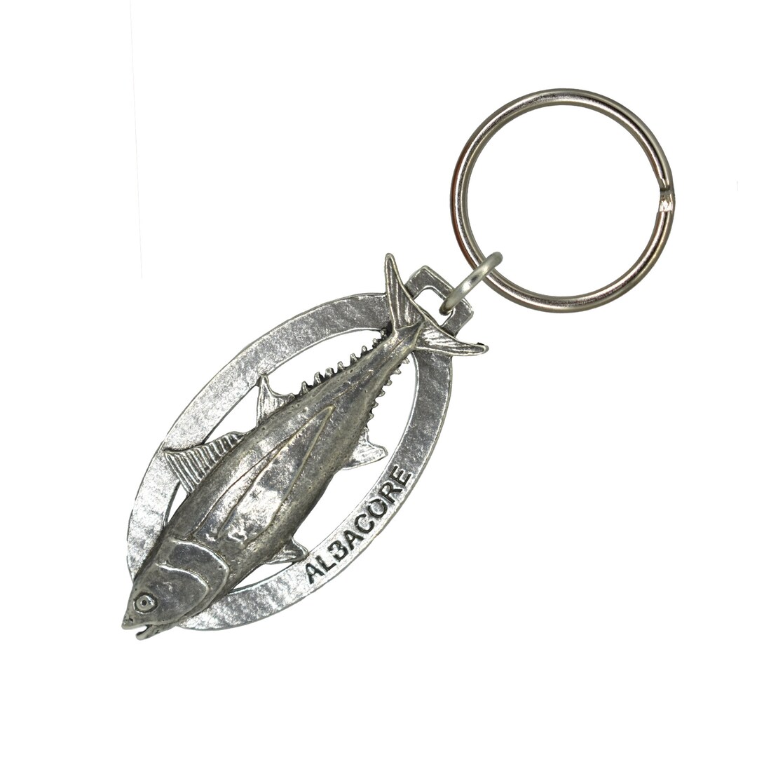 Striped Bass Leaping Keychain S052KC 2 In. Striper Fish Fishing