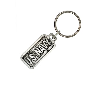 US Navy Keychain, Keys, Fob, Luggage, Baggage, Tag, Patriotic, Military, USA, Troops, Handmade in the USA, Over 500 Keychains. A1006KC