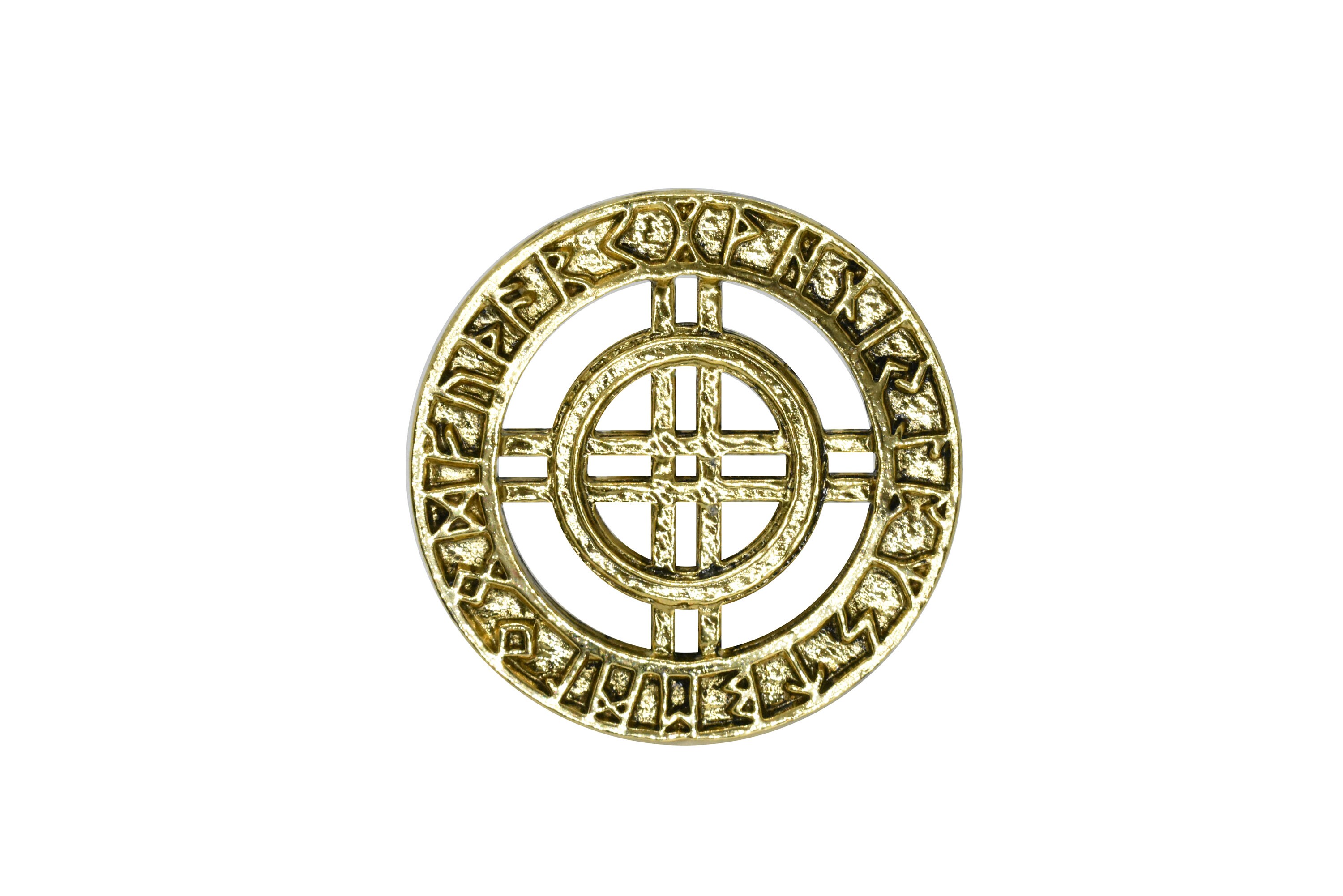 Air Rune Pin Runes Circle With Cutout Pin, Shield, Viking, Celtic, Gothic, Pins ...