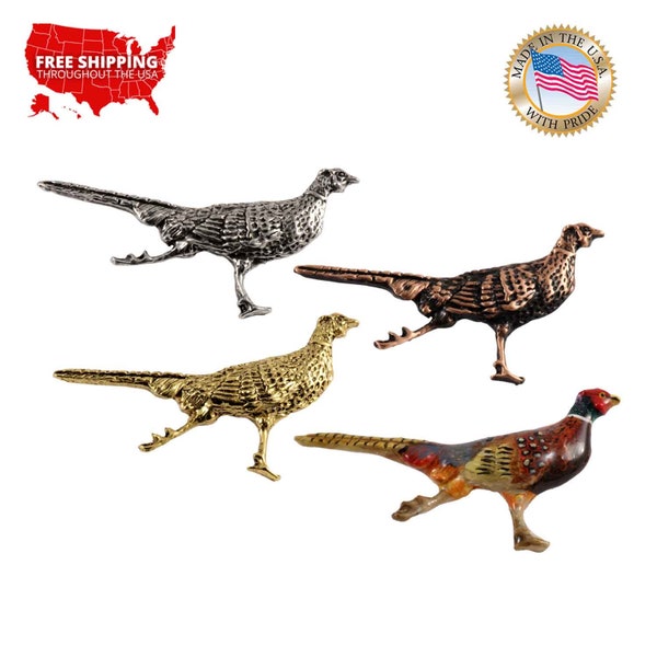 pheasant tie pin