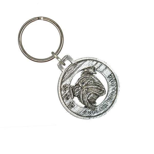 English Bulldog #2 Hood Hounds Dangler Keychain – Light Pull Lamp Charm