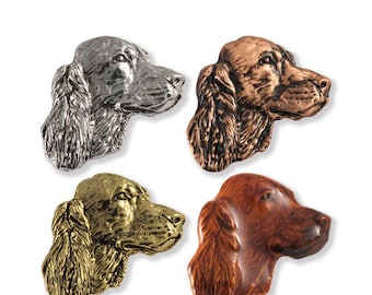Irish Setter Dog Pewter Lapel Pin or Fridge Magnet D100