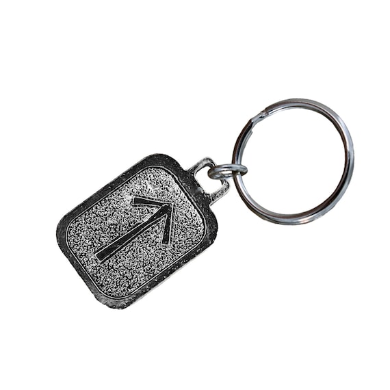 Tiwaz Keychain, L072KC, 1 1/4 Inch, Norse Runes, Viking, Warrior