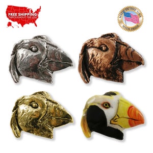 Creative Pewter Designs Tufted Puffin Bird Pewter Lapel Pin Brooch, B082