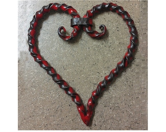 Forged 12" Twisted Metal Red Hot Heart Banded Together