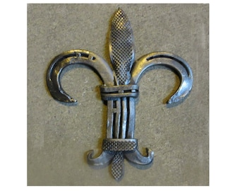 9" Steel Fleur De Lis