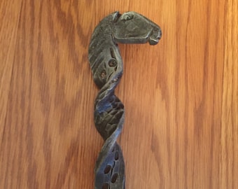 Forged Horse Head Pig Tail Steak Flipper