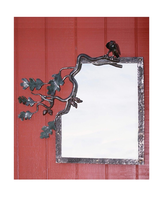 Bird Branch Mirror Etsy