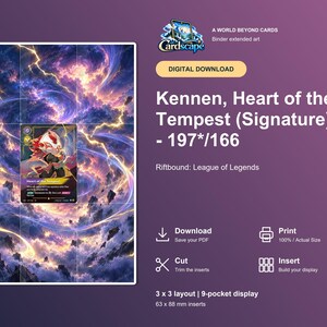 Kennen Vendetta Erweiterte Artwork-Seite | Storm Swirl Michi Methode (Digitaler Download)