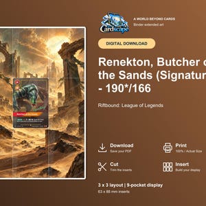 Renekton Vendetta Erweiterte Artwork-Seite | Sandstorm Ruins Michi-Methode (Digitaler Download)