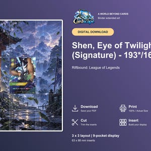 Shen Vendetta Erweiterte Artbook-Seite | Twilight Shrine Michi-Methode (Digitaler Download)