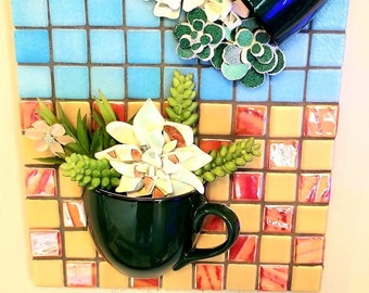 Cup of Succulents