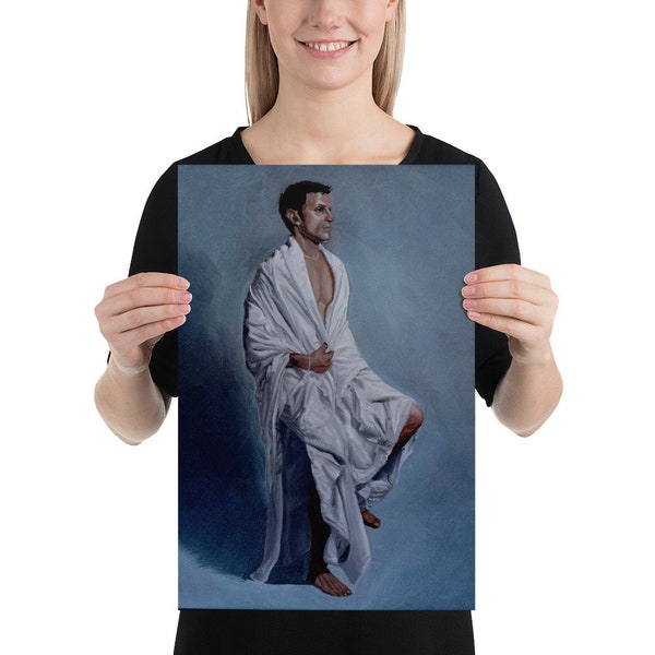 Man in Sheet, Poster > Wall Hanging > Original Artwork > Fantasy Fiction Sci-fi > RichardBlumenstein