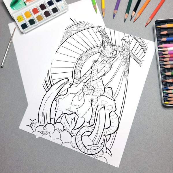 Naked Woman Coloring Page - Etsy