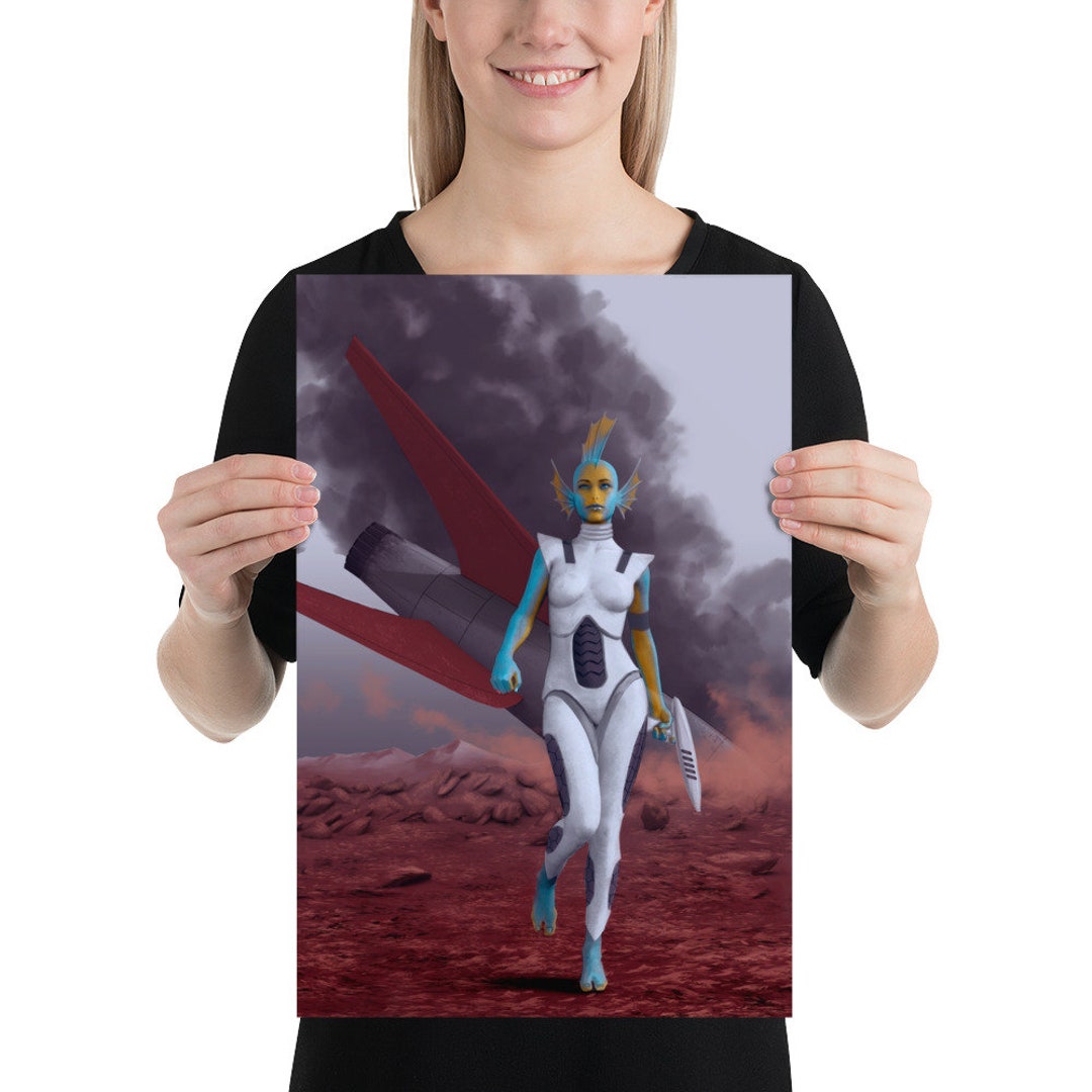Alien Retro, Poster > Wall Hanging > Original Artwork > Fantasy Fiction ...