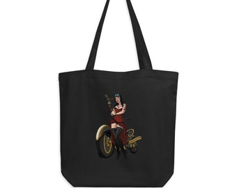 Steampunk Racer, Eco Tote Bag > Organic Cotton > Bags & Purses > Handbags > Shoulder Bags > RichardBlumenstein
