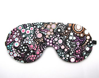 Adjustable Sleep Mask, Cotton Fabric Eye Mask