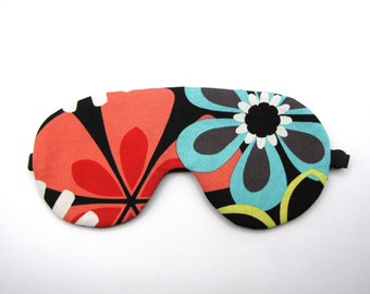 Funky Flower Sleep Mask, Adjustable Sleep Mask, Flower Sleeping Mask, Travel Blindfold, Sleep Aid