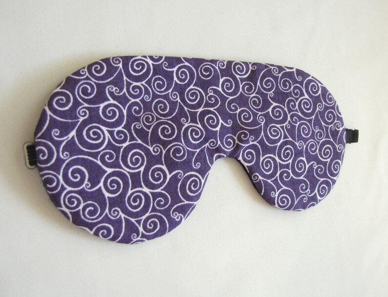 Purple Sleep Mask Adjustable Sleeping Mask Purple Eye Mask Etsy