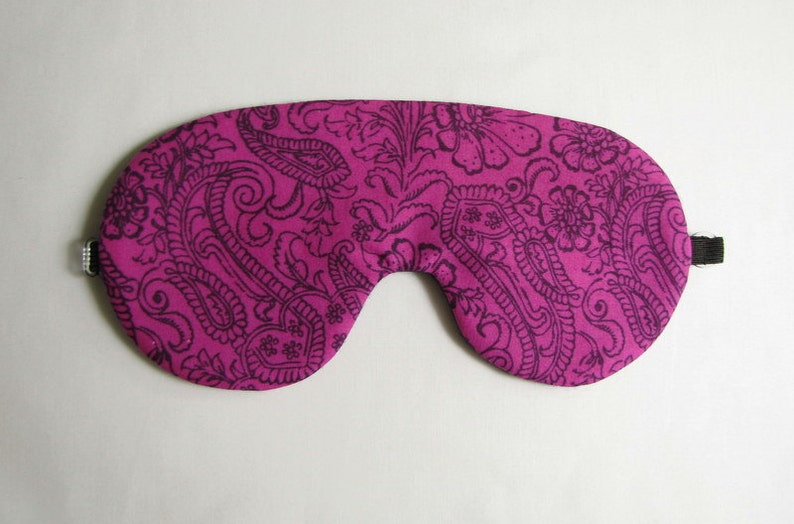 Purple Paisley Sleep Mask Sleeping Mask Paisley Eye Mask Etsy