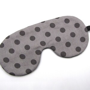Gray Polka Dots Sleeping Mask, Gray Sleep Mask, Eye Mask image 8