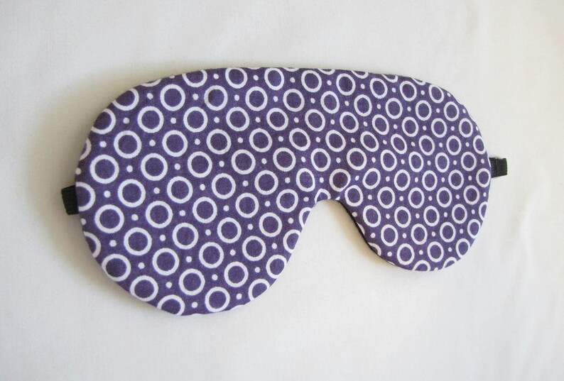 Purple Sleep Mask Adjustable Eye Mask Etsy