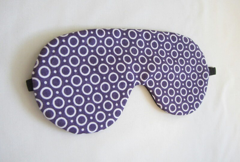 Purple Sleep Mask Adjustable Eye Mask Etsy