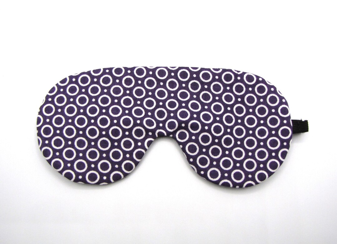 Purple Sleep Mask, Adjustable Eye Mask Etsy