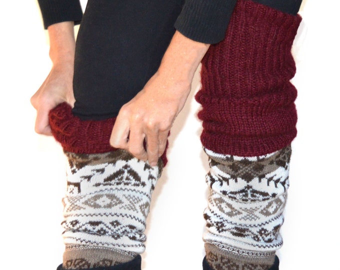 Extra Long Thigh High Leg Warmers Nordic Boot Socks Warm - Etsy