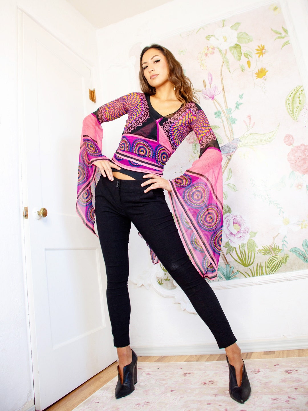 Yoga Wrap Ballet Mini Jacket With Sleeves