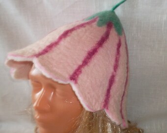 Felting Sauna Hat  Sunflower Handmade