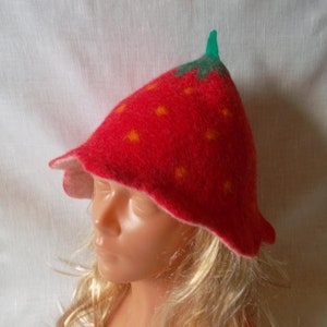 Womens Sauna Hat. Handmade Cap. Felted Womens Sauna Hat. Wool Hat