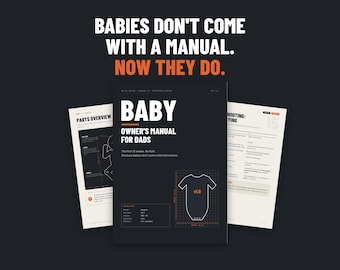 Baby Owner's Manual for Dads | New Dad Gift | Newborn Care Guide (PDF, English)