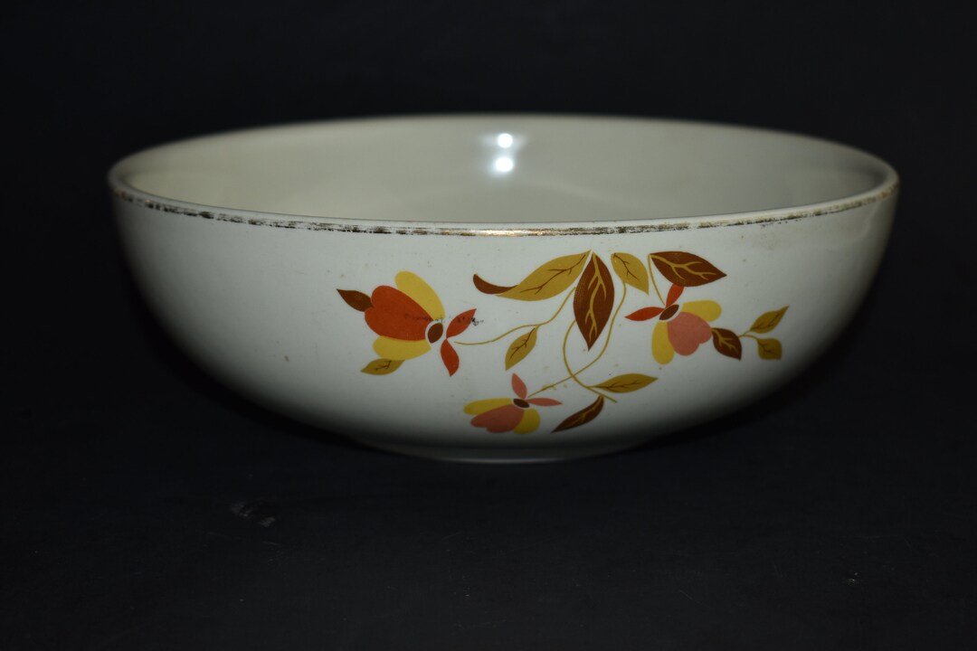 Vintage Circa 1950s Ceramic HALL Kitchenware Autumn Leaf Jewel Tea ...