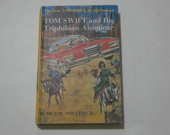 Vintage 1962 Tom Swift And His Triphibian Atomicar Hardback Book By Victor Appleton II