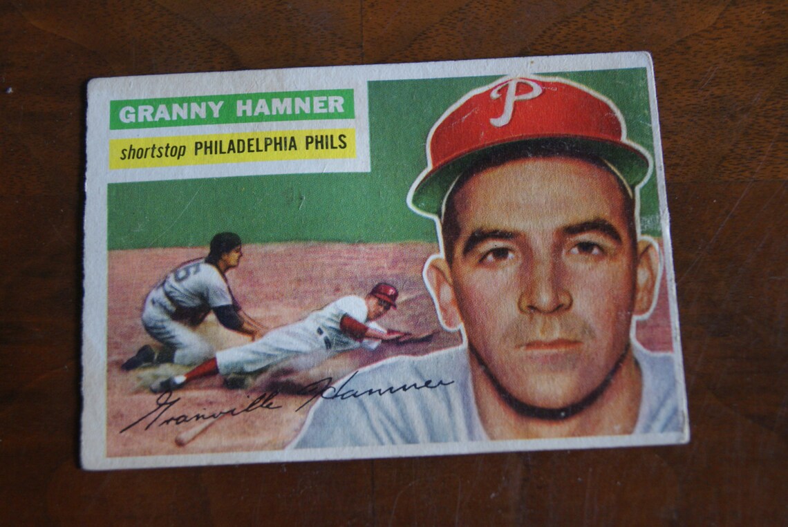 Vintage GRANNY HAMNER 1956 Topps Baseball Card Number 197 Etsy