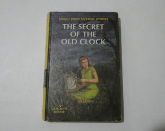1959 Nancy Drew Mystery Stories The Secret Of The Old Clock Hardback Book By Carolyn Keene
