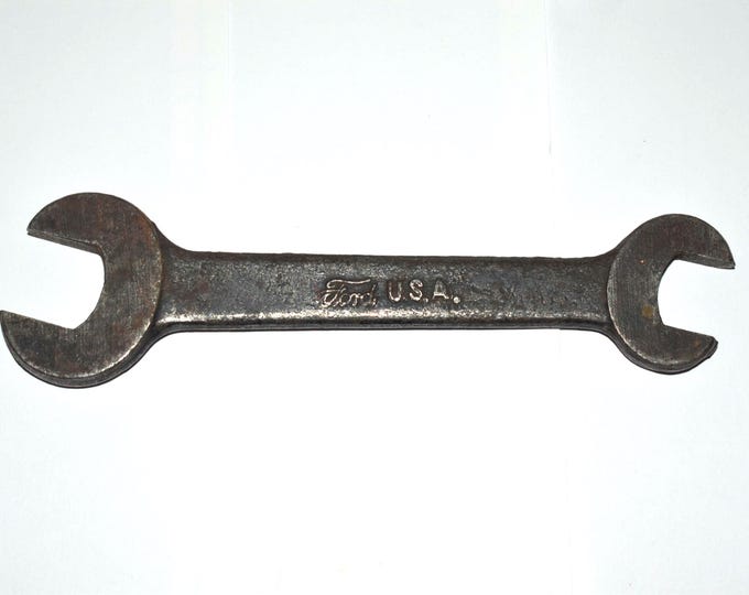 Script Wrench Vintage Antique Ford USA Script M Open End Wrench Model T OR Model A ...