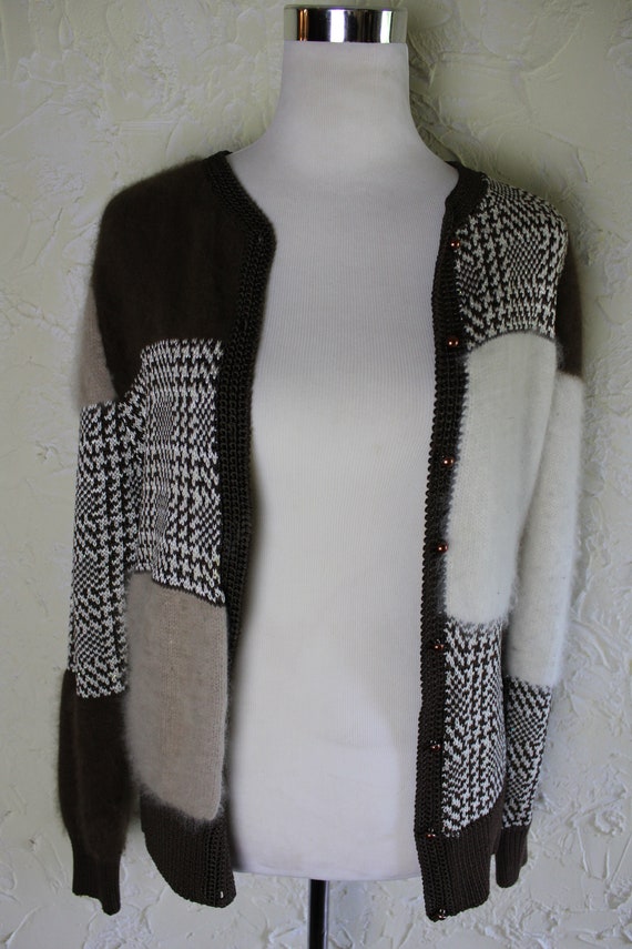 Vintage 1980s NANNELL Womens Cardigan Sweater Ango