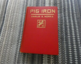 Vintage 1926 Pig Iron Hardback Book by Charles G. Norris (32nd Edition)