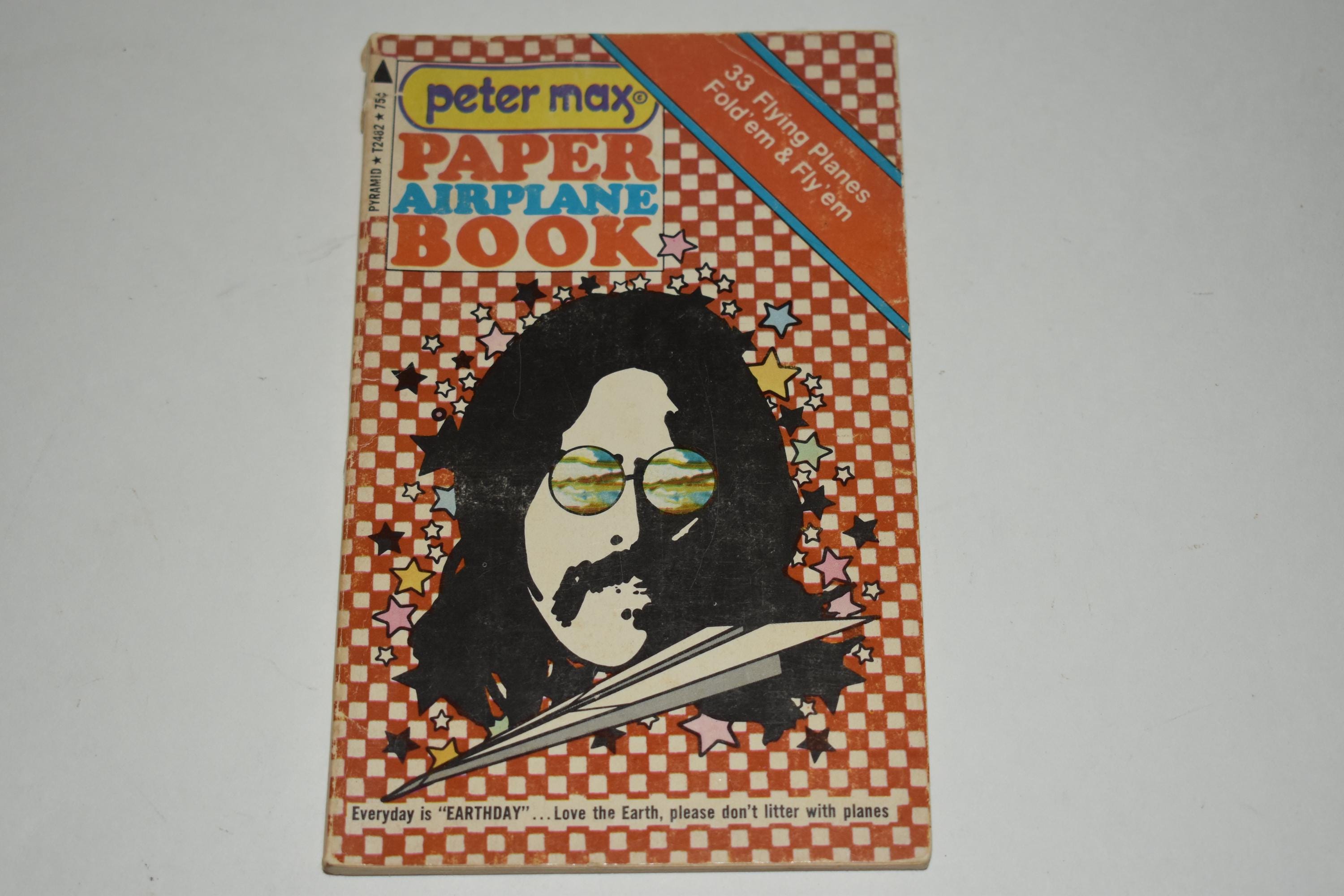 Peter Max Paper Airplane Book - Etsy