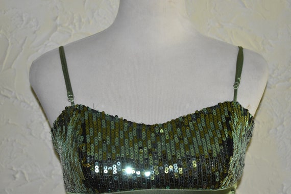 SPEECHLESS Ladies Knee Length Green Sequined Top … - image 4