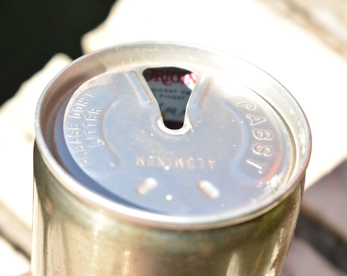 Vintage 1960s Pabst Blue Ribbon Beer Can Pop Top Can ERROR CAN Etsy