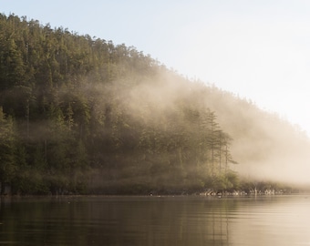 Summer Solstice Ocean Sunrise, Telegraph Cove, Vancouver Island, West Coast Landscape, Nature Wall Art, Digital Photo Print, 8x10