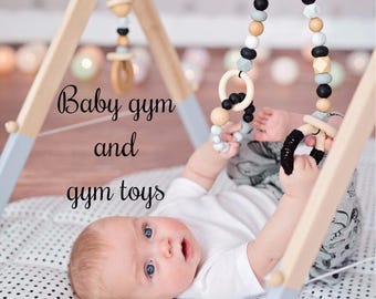 Baby Gym | Baby Gym Toys | Baby Gym Set | Wooden Baby Gym | Baby Play Gym | Baby Gift | Baby Shower | Nursery Decor | New Mom Gift