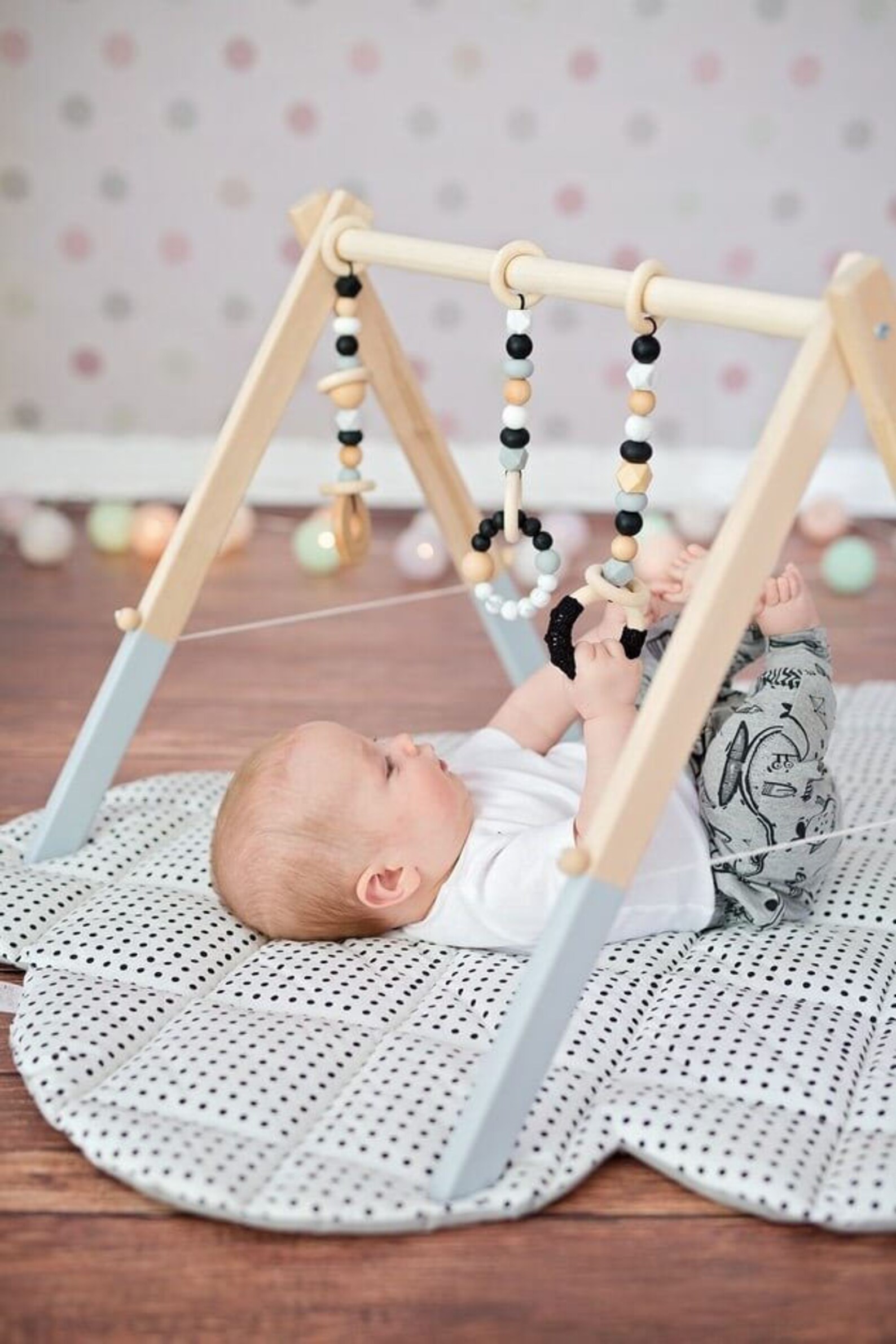 Baby Gym Toys Monochrome Gym Toys Scandi Nursery Decor Etsy Australia