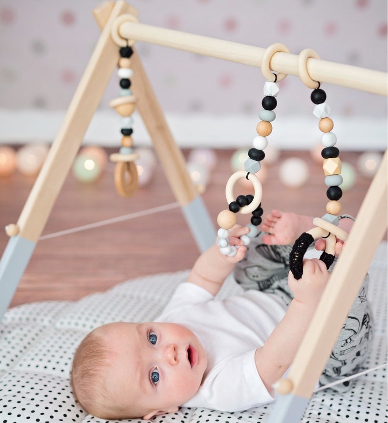 Baby Gym Set Baby Gym Toys Baby Gym Set Wooden Baby Gym Etsy