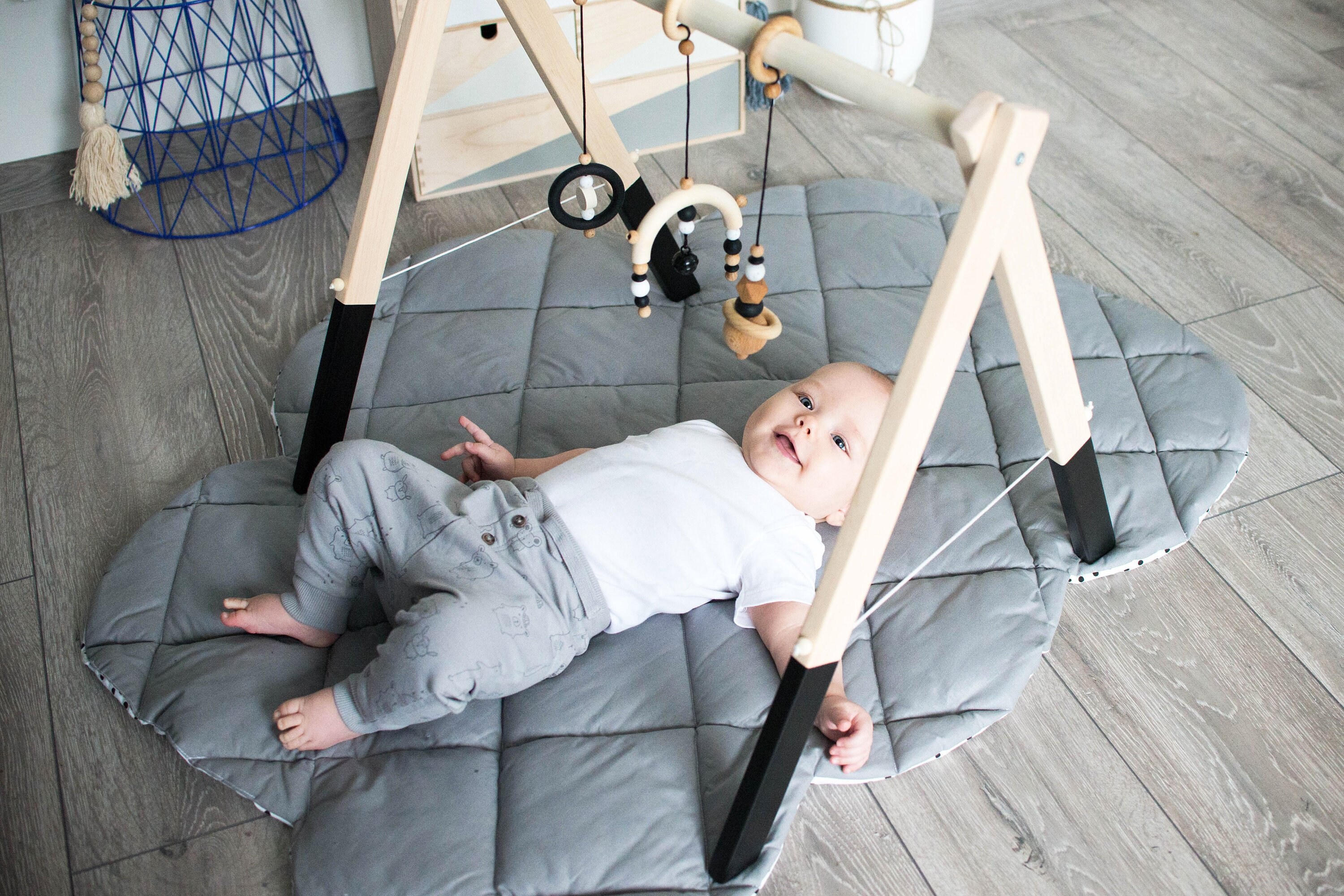 monochrome baby gym